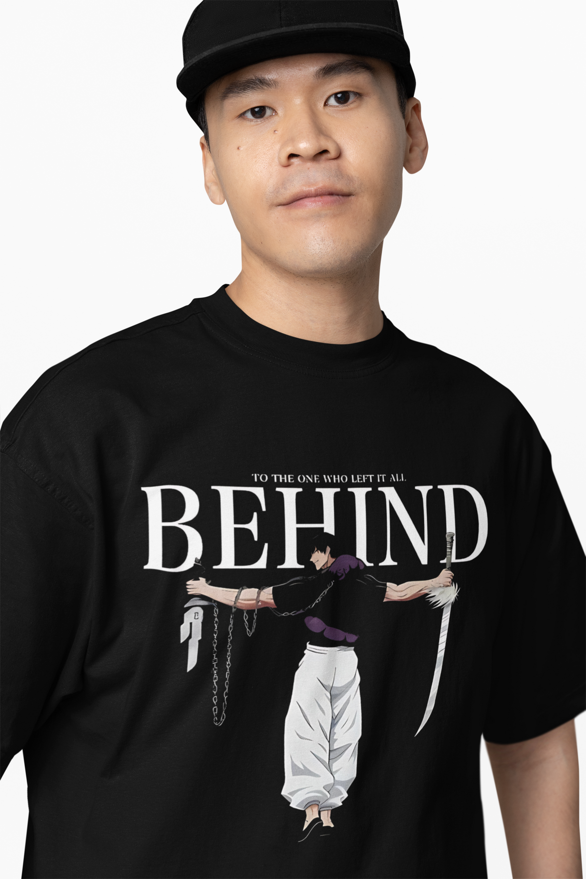 Behind Oversized T-Shirts