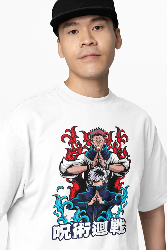 Yuji And Ryomen Sukuna Oversized T-Shirts Anime Style