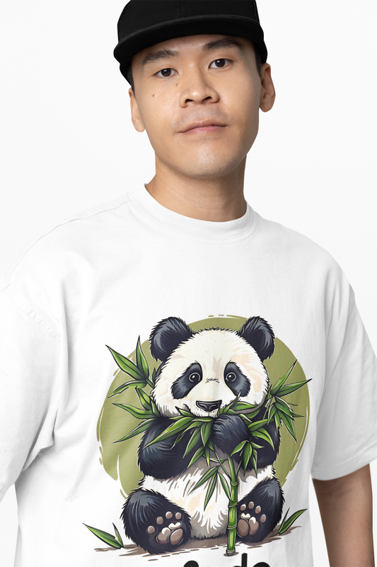 Chill Panda Oversized T-Shirt Cute Trendy Streetwear