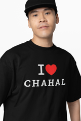 I Love Chahal Oversized T-Shirt
