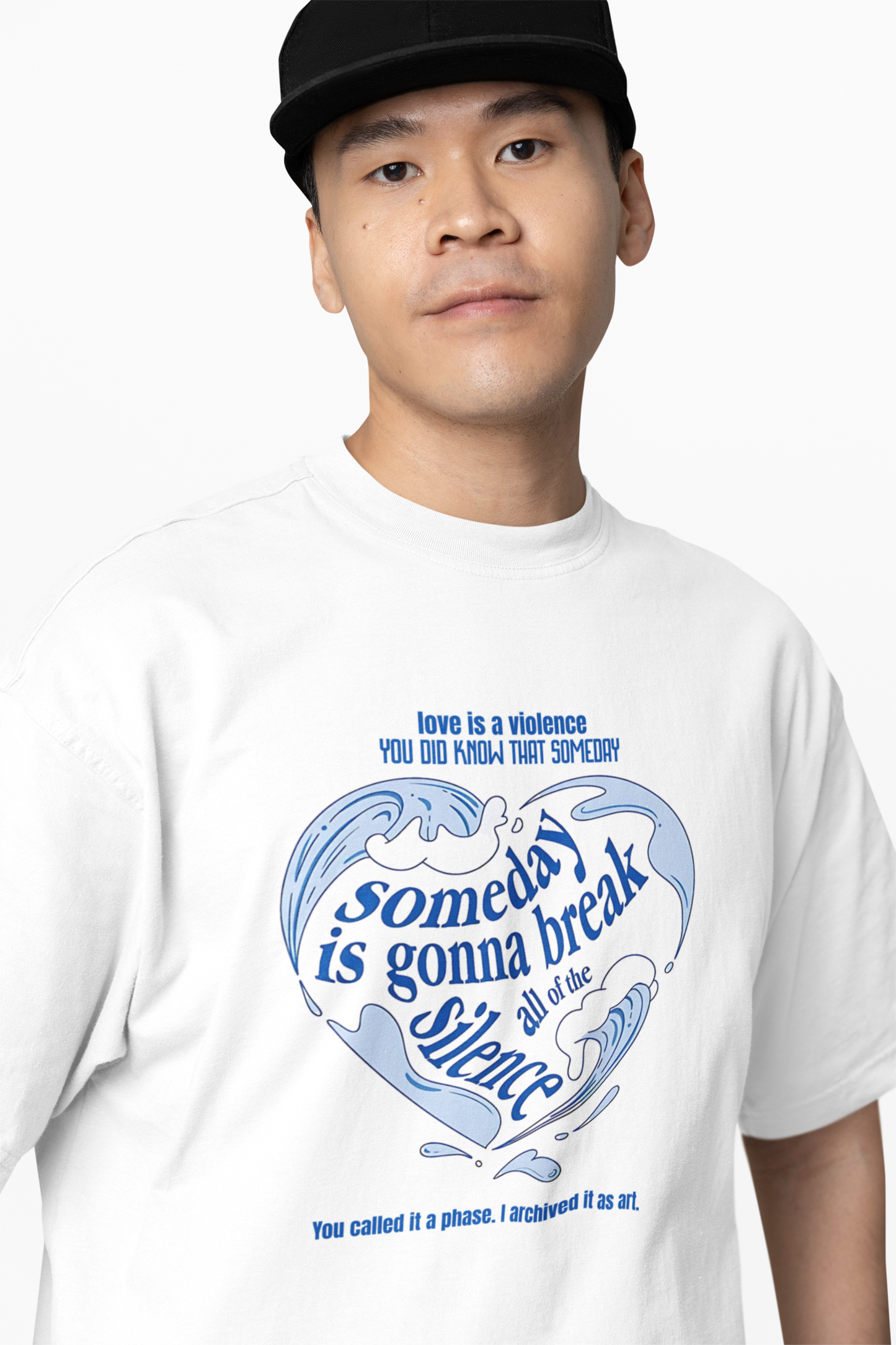 Love Is Silence Oversized T-Shirt