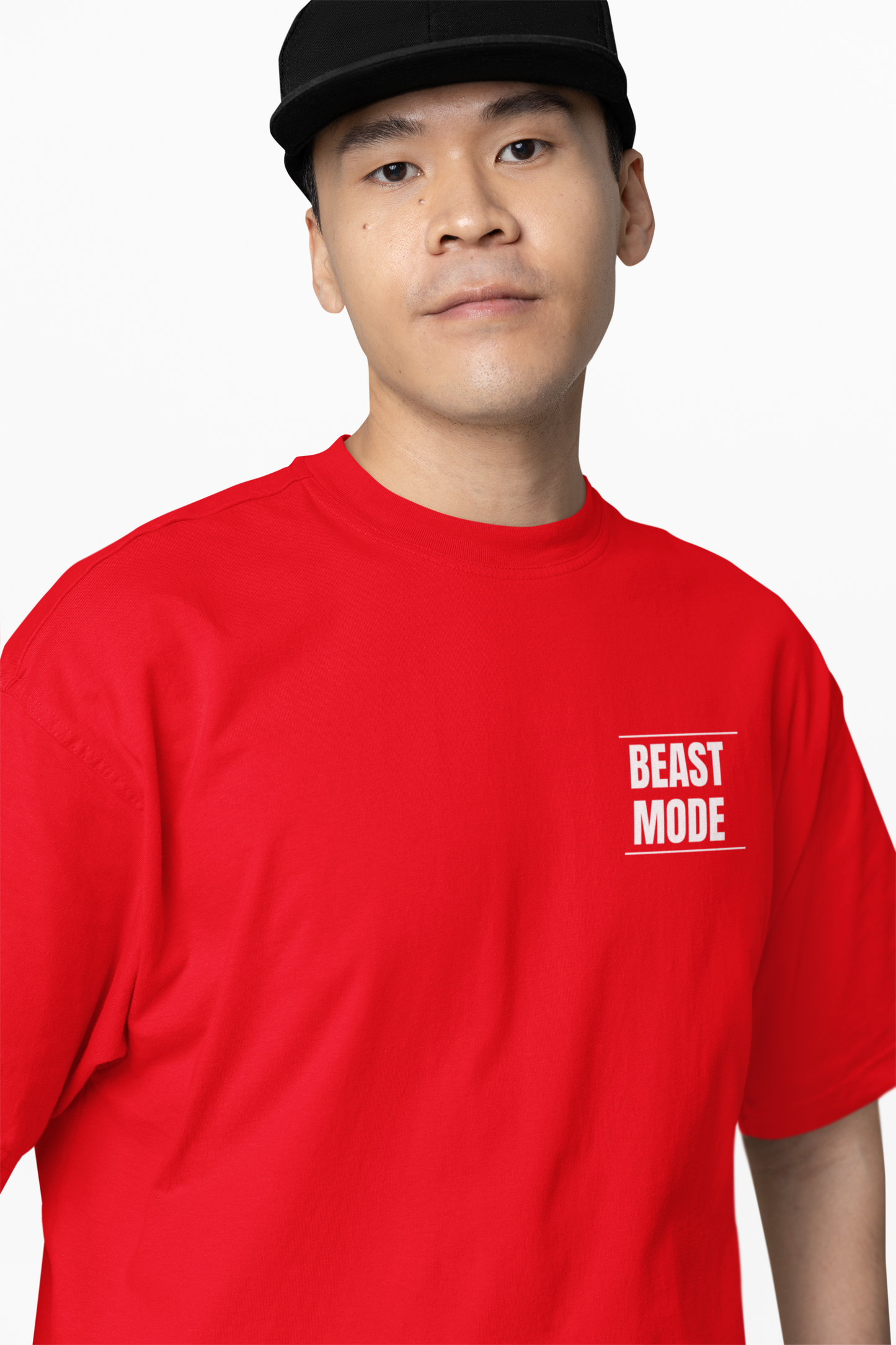 Beast Mode Oversized T-Shirt Bold & Comfortable Workout Tee