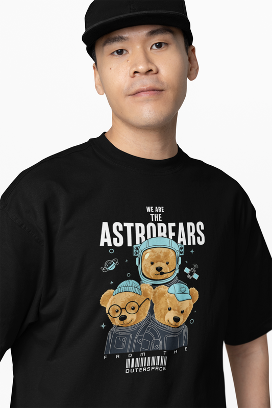 Astrobears Oversized T-Shirts Cosmics Streetwear Fashion