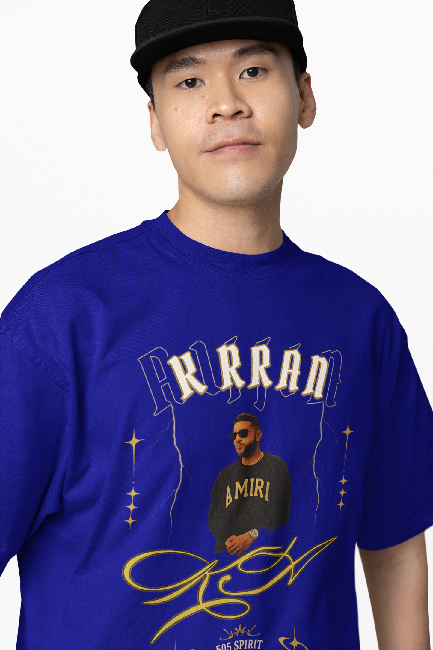 Aujla Lyric Flow Oversized T-Shirt Punjabi Rap Streetwear
