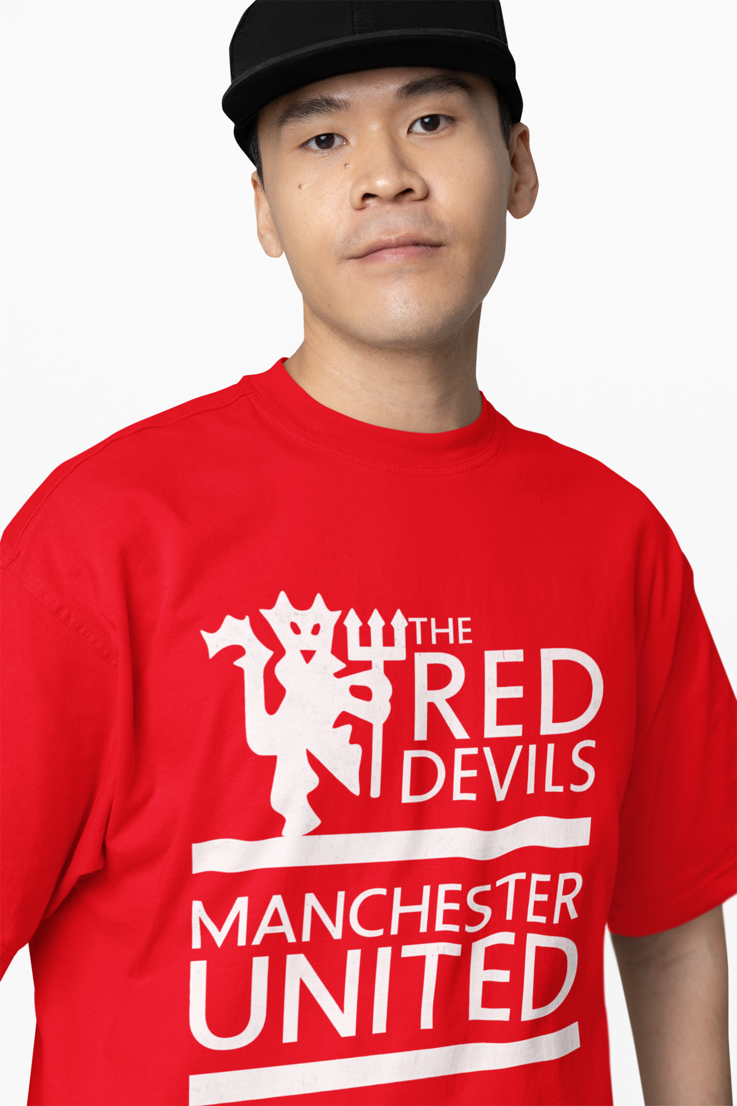 Manchester Devils Oversized T-Shirt – Bold Football Graphic