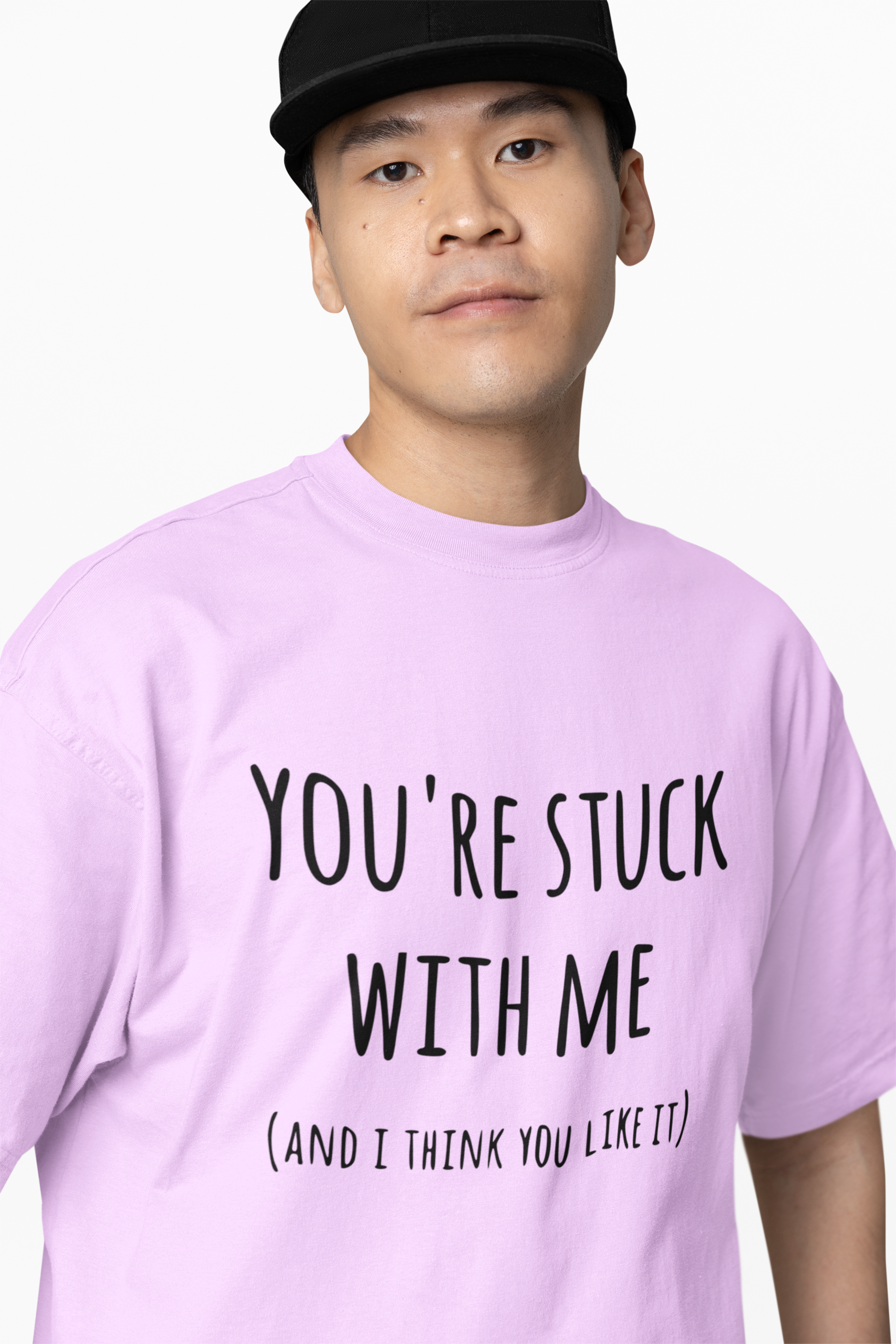 Boyfriend Line Graphic Oversized T-Shirt