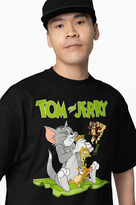 Tom Jerry Cartoon Oversized T-Shirt Premium Streetwear Style