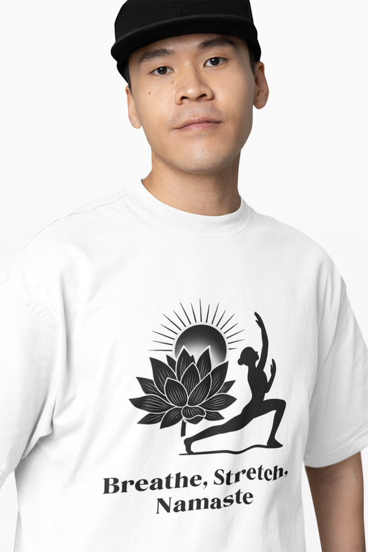 Yoga Words Oversized T-Shirt | Relaxed Comfortable Yoga Tee
