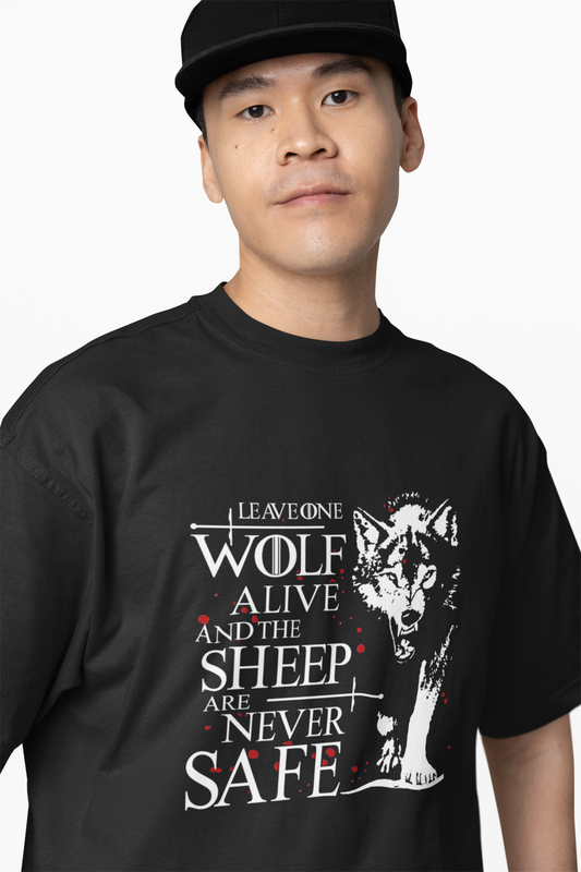 Wolf Graphic oversized T-Shirts