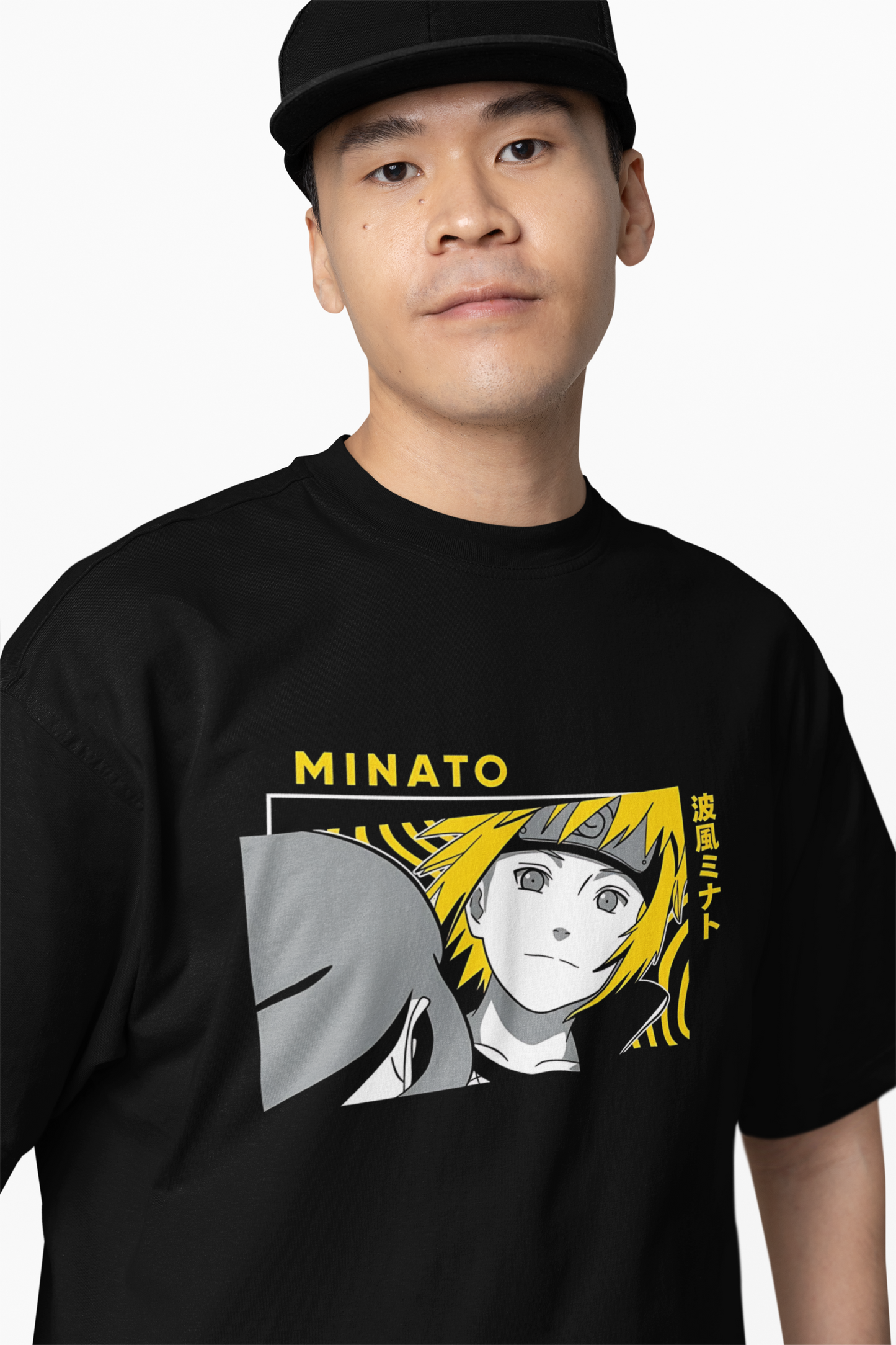Minato & Kushina Oversized T-Shirts Anime Streetwear