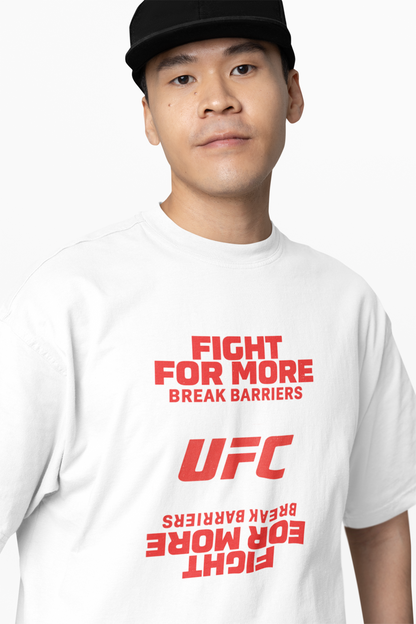 Fight For More Oversized T-Shirt Motivational Streetwear
