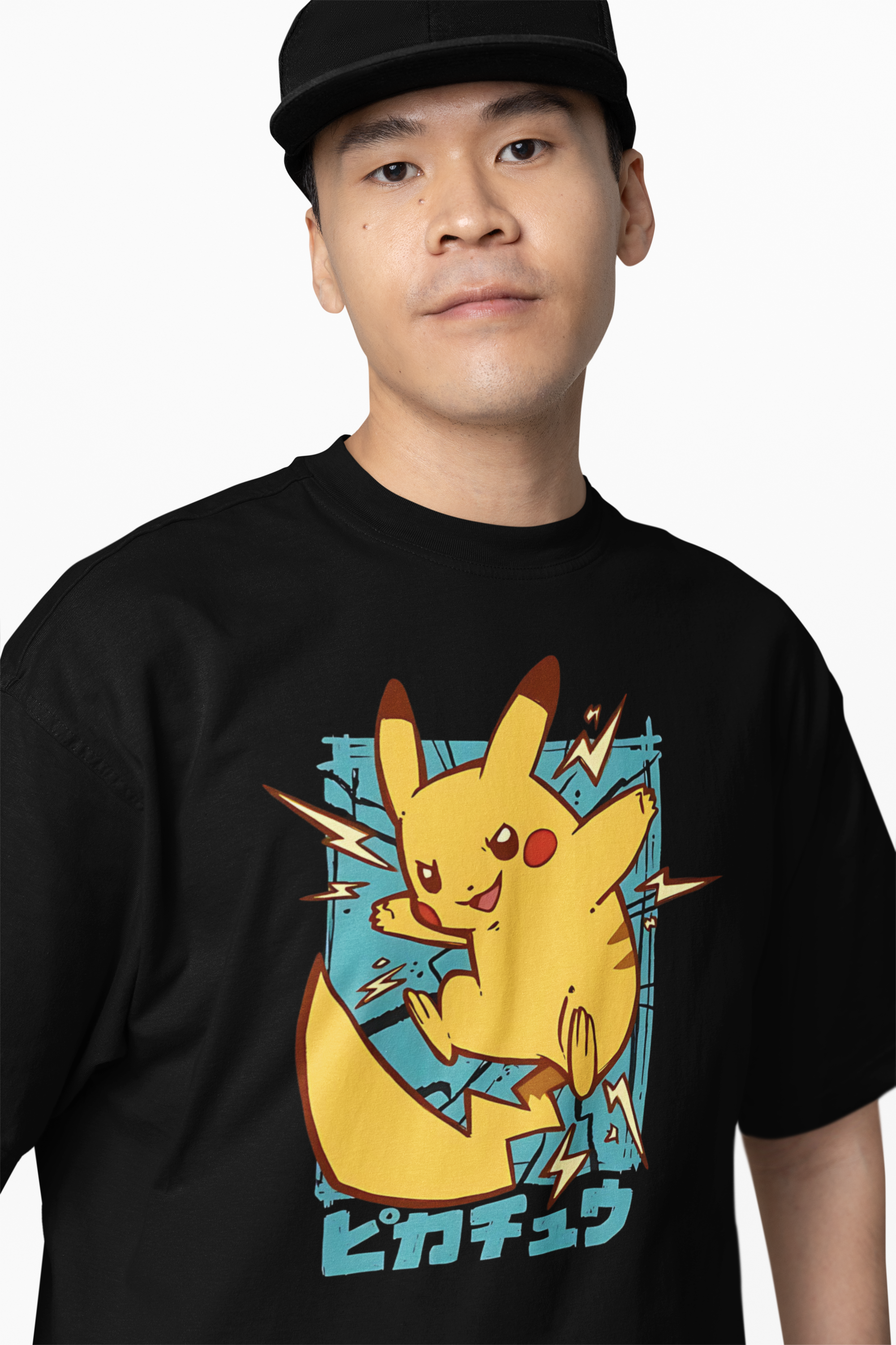 Thunder Pokemon Oversized T-Shirts