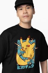Thunder Pokemon Oversized T-Shirts
