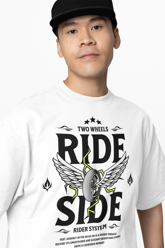 Ride Explore Motorcycle White Enamel Mug for Adventure Vibe