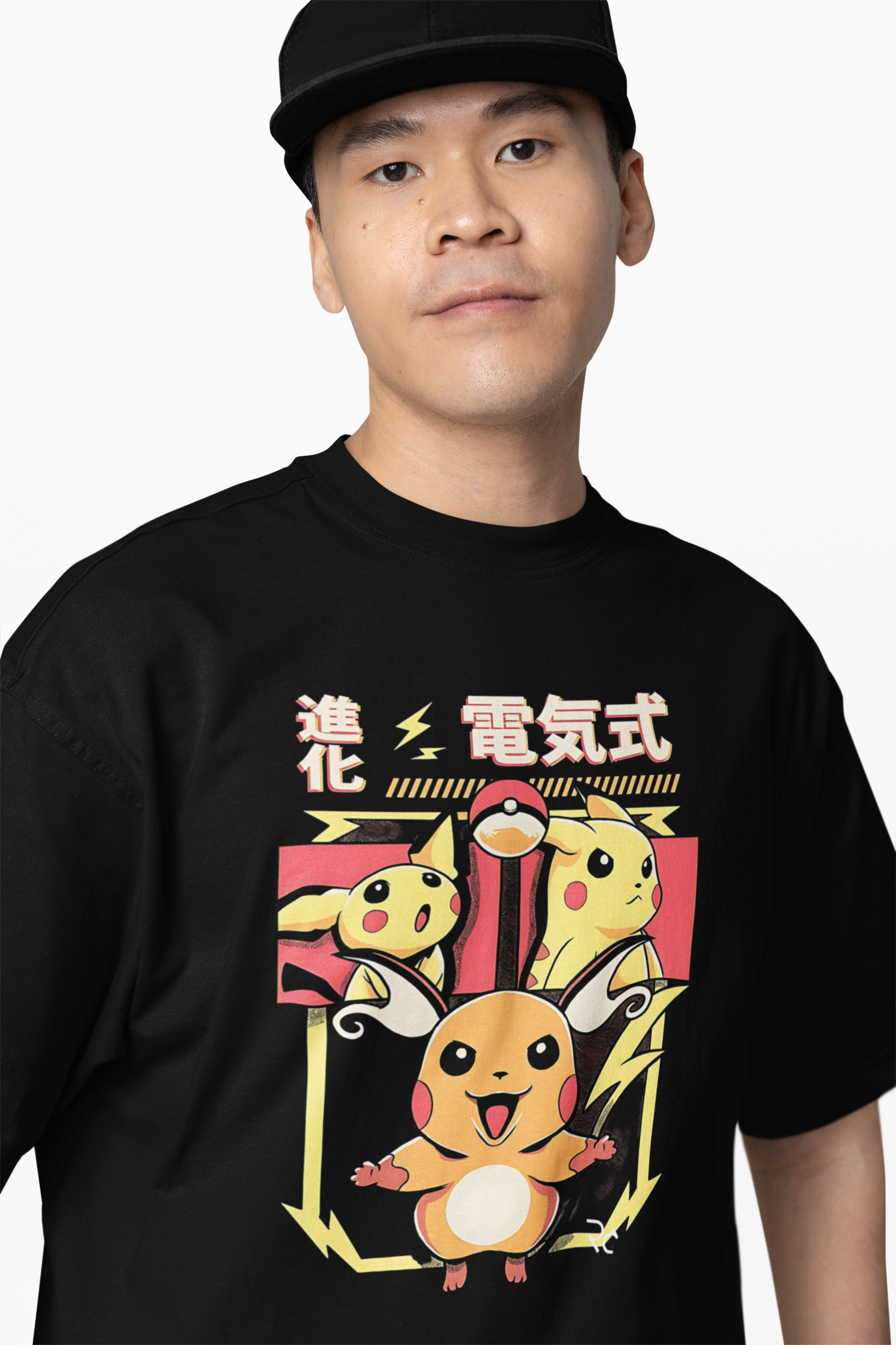 Evolution Pokemon Oversized T-Shirts