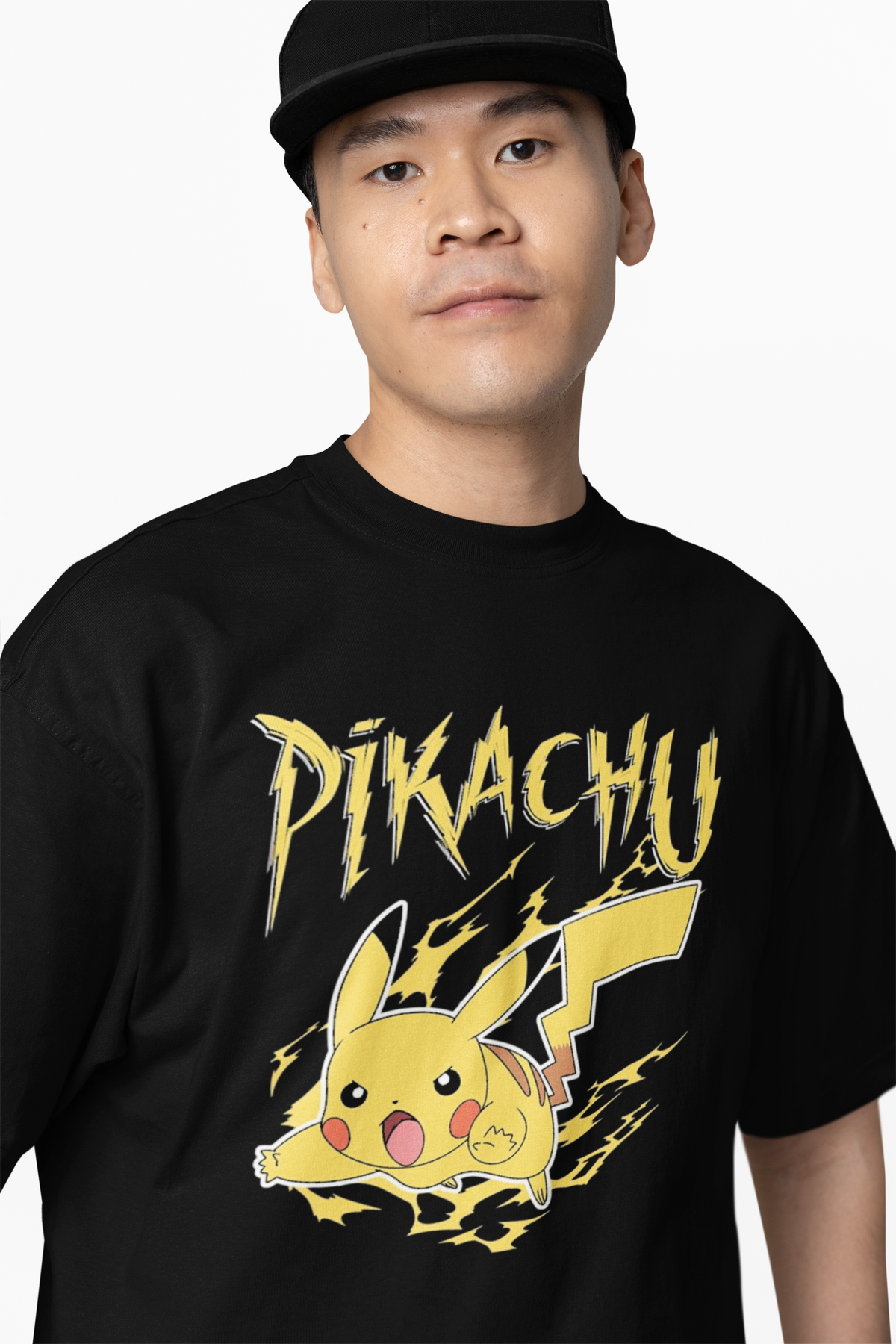 Pikachuu Pokemon Oversized T-Shirts