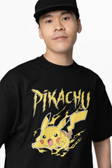 Pikachuu Pokemon Oversized T-Shirts