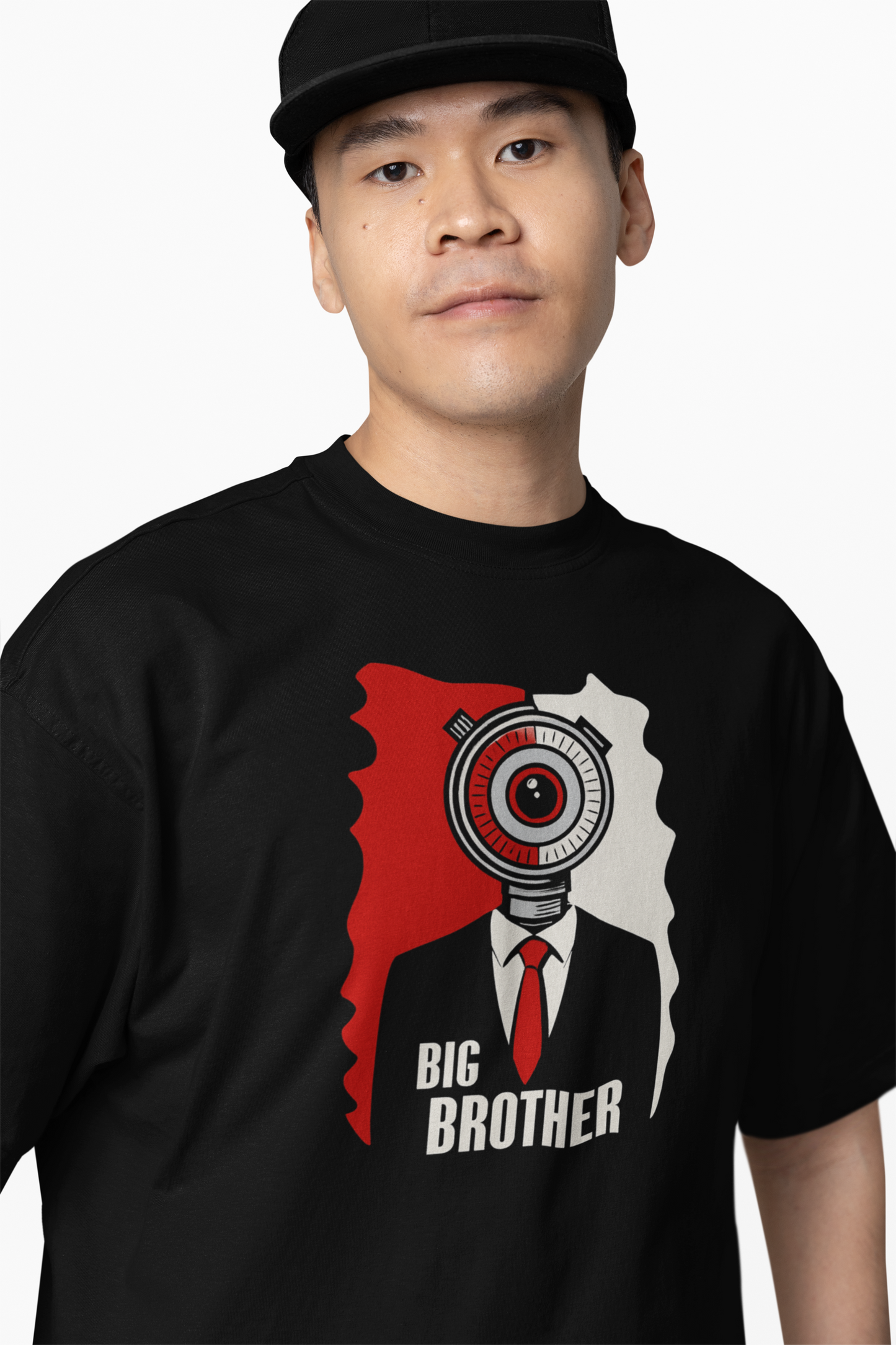 Big Brother Time Oversized T-Shirt Fun Casual Graphic Tee