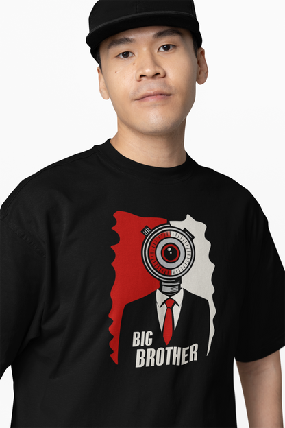 Big Brother Time Oversized T-Shirt Fun Casual Graphic Tee