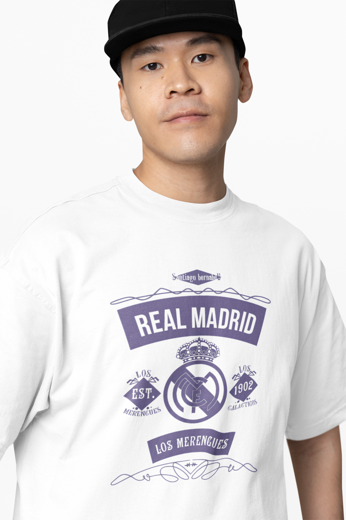 Madrid Champions Era Oversized T-Shirt – Football Fan Tee