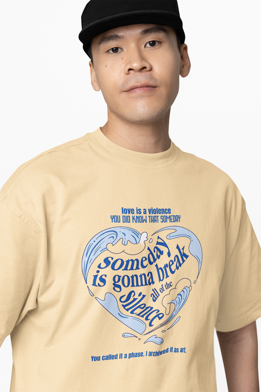 Love Is Silence Oversized T-Shirt