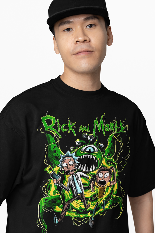 Green Monster Oversized T-Shirts Trendy Streetwear Style
