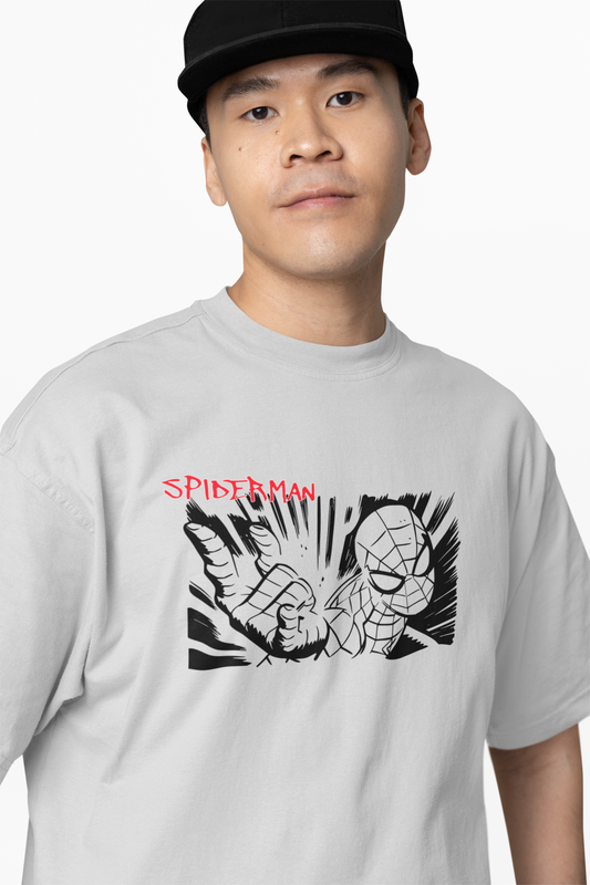 Web Sling Impact Oversized T-Shirt for Relaxed Urban Fashion