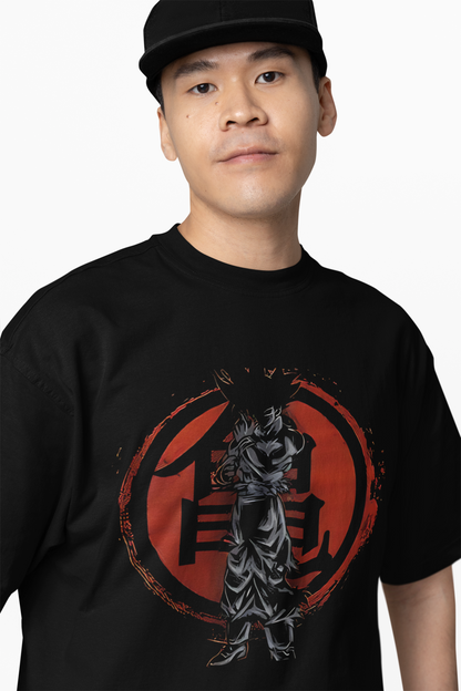 Saiyan Spirit Oversized T-Shirt for Anime Streetwear Styles