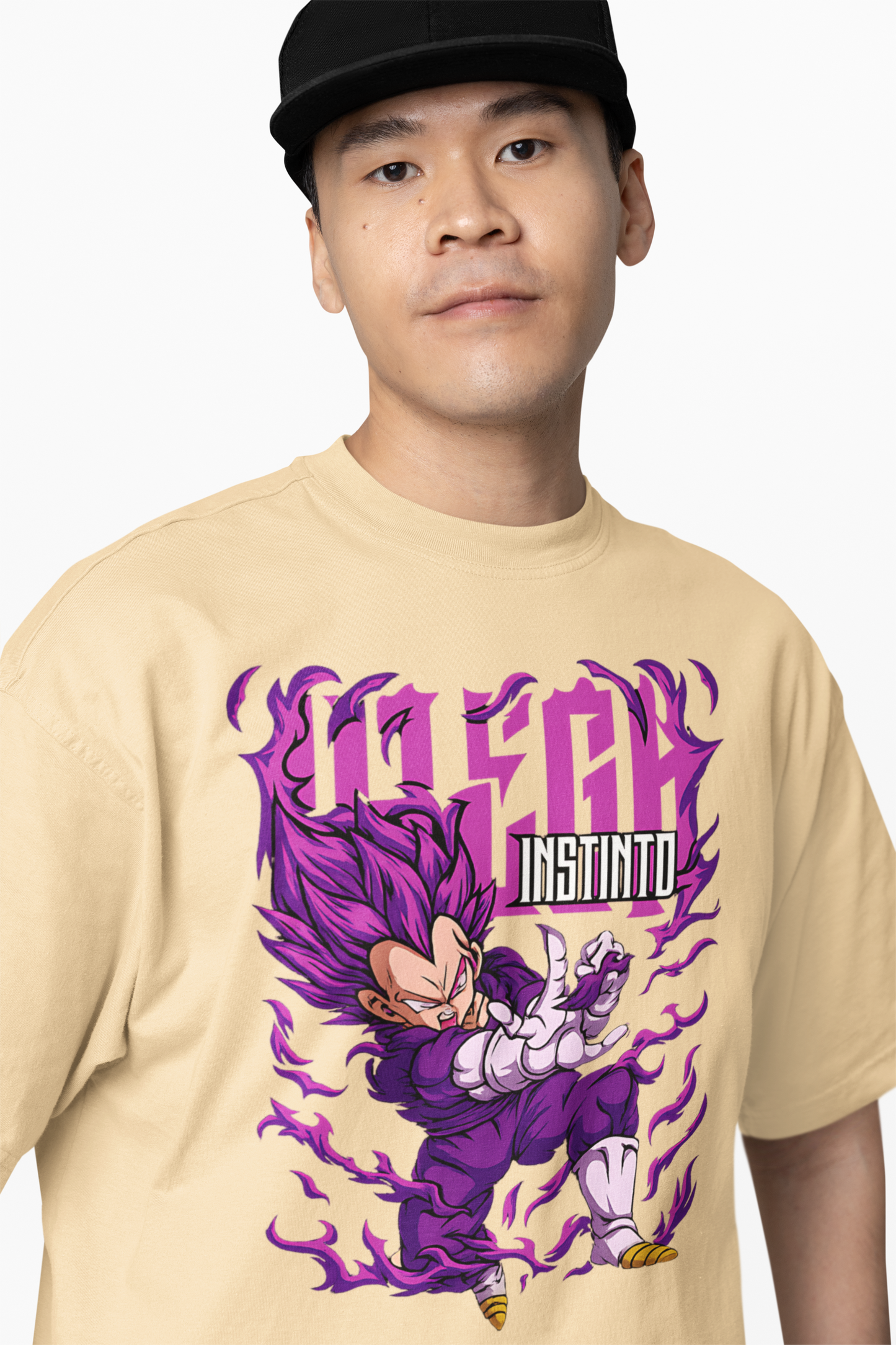 Vegeta Oversized T-Shirts Anime Streetwear Style for Fans