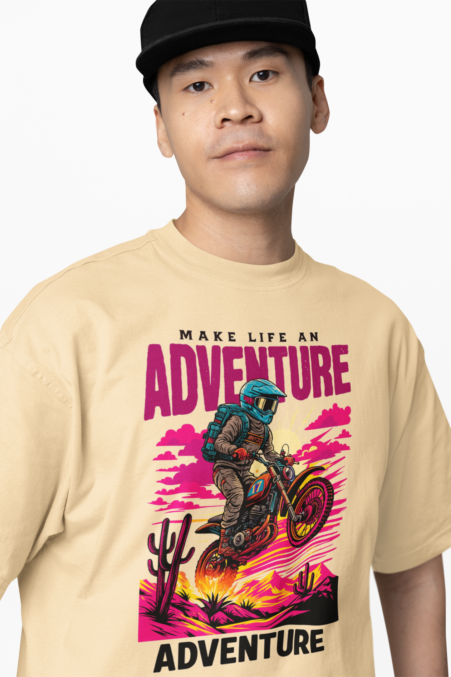 Adventure Oversized T-Shirts Bold Urban Streetwear Look