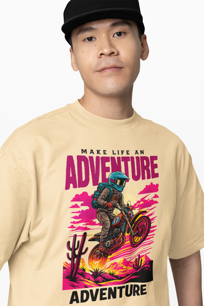Adventure Oversized T-Shirts Bold Urban Streetwear Look