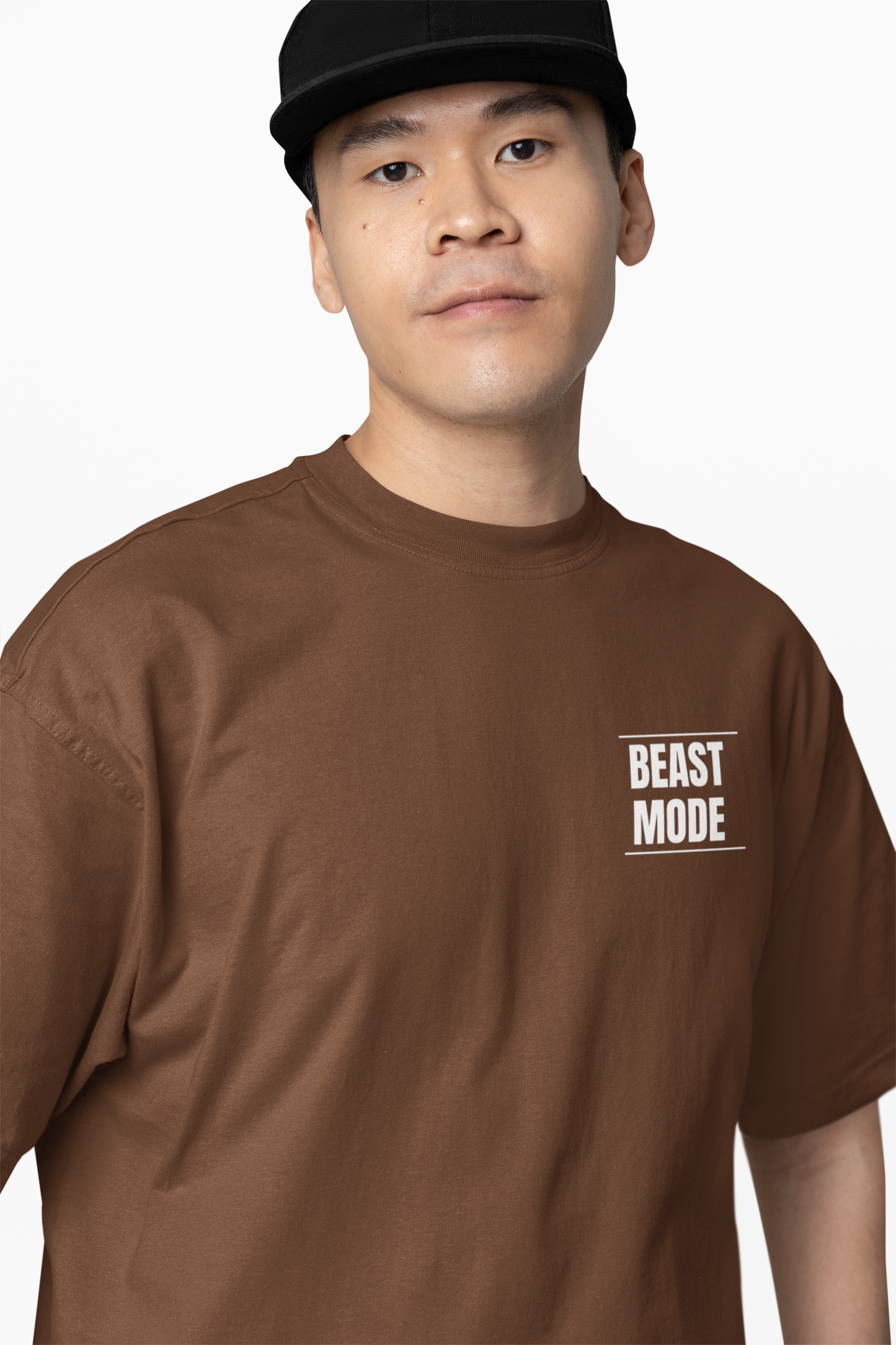 Beast Mode Oversized T-Shirt Bold & Comfortable Workout Tee
