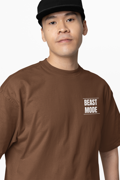 Beast Mode Oversized T-Shirt Bold & Comfortable Workout Tee