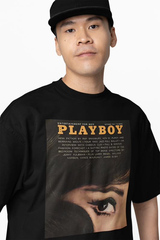 Playboy Retro Vintage Black Oversized T-Shirt – Stylish Casual