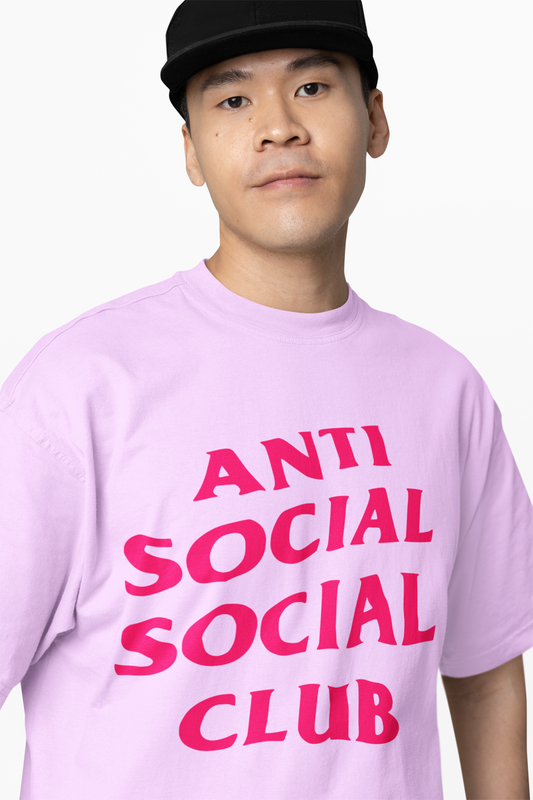 Anti Social Club Oversized T-Shirt Comfortable Graphic T-shirt