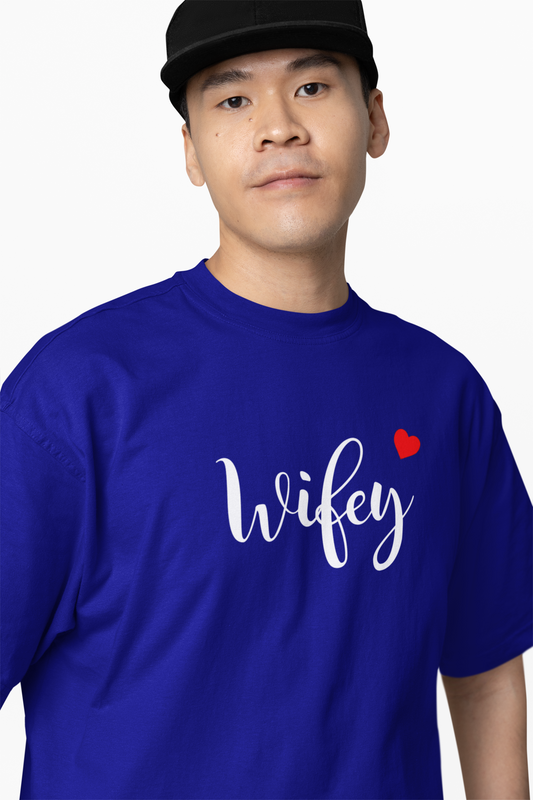 Wifey & Hubby Oversized T-Shirts