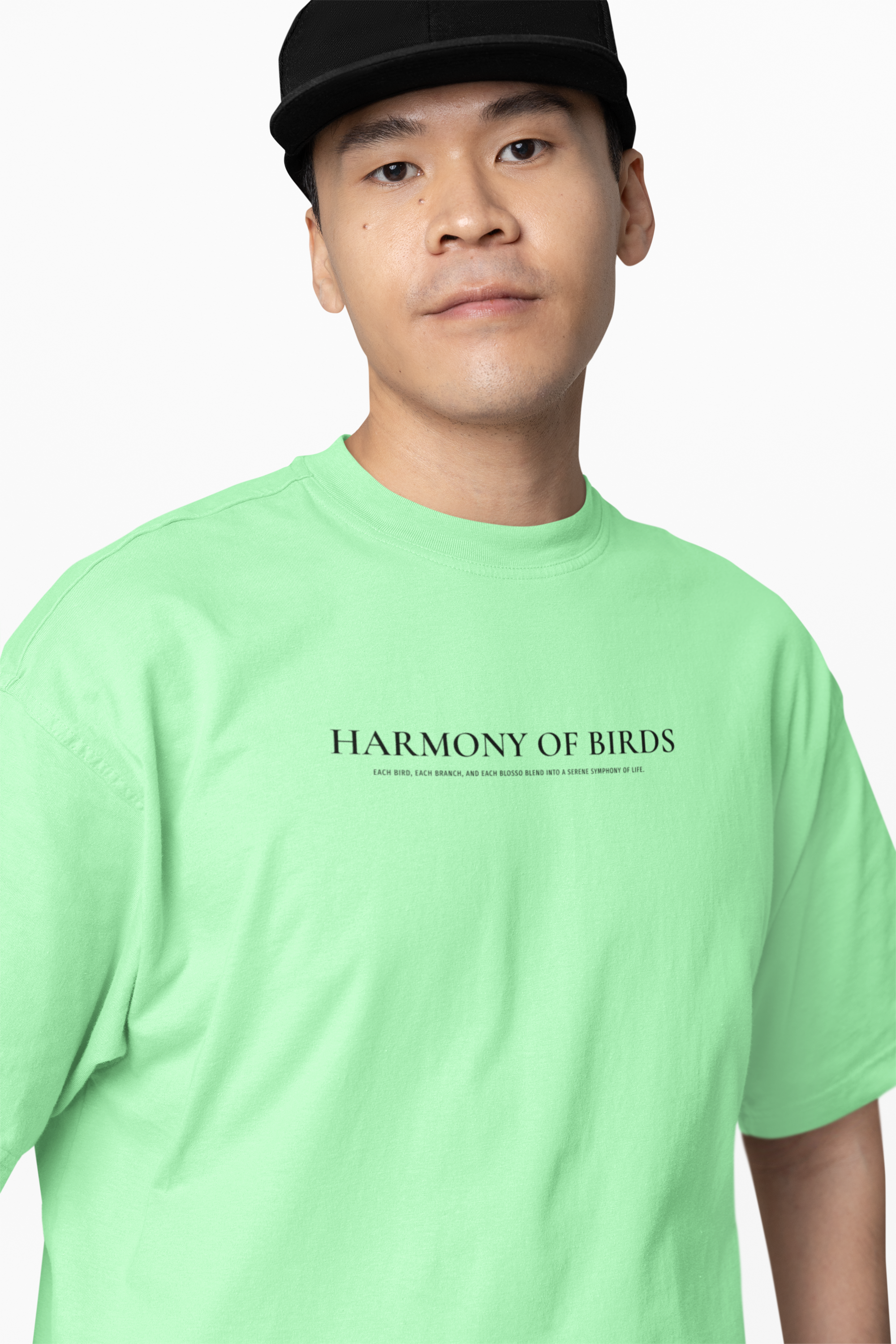 Harmony Of Bird Oversized T-Shirt