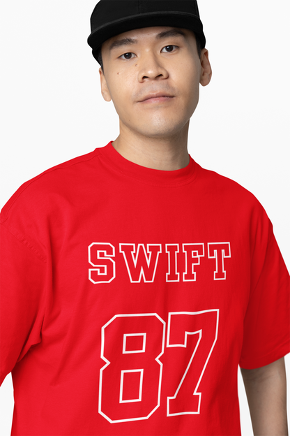 Taylor Swift's 87 Graphic Oversized T-Shirt Fans Style Tees