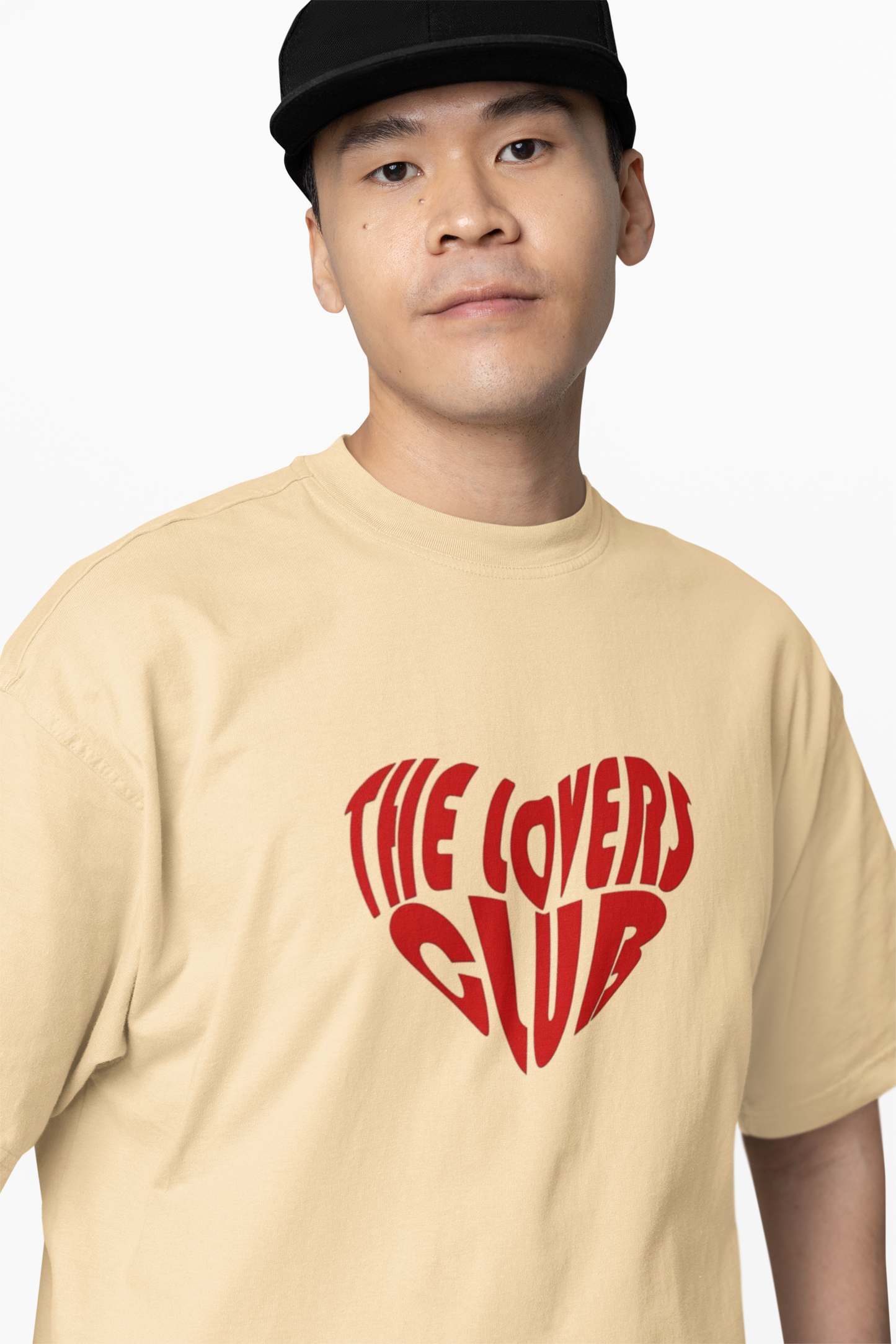 Lovers Club Oversized T-Shirts Bold Romantic Stylish Couples