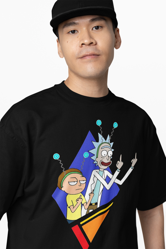 Rick Morty Funny Oversized T-Shirts for Bold Streetwear