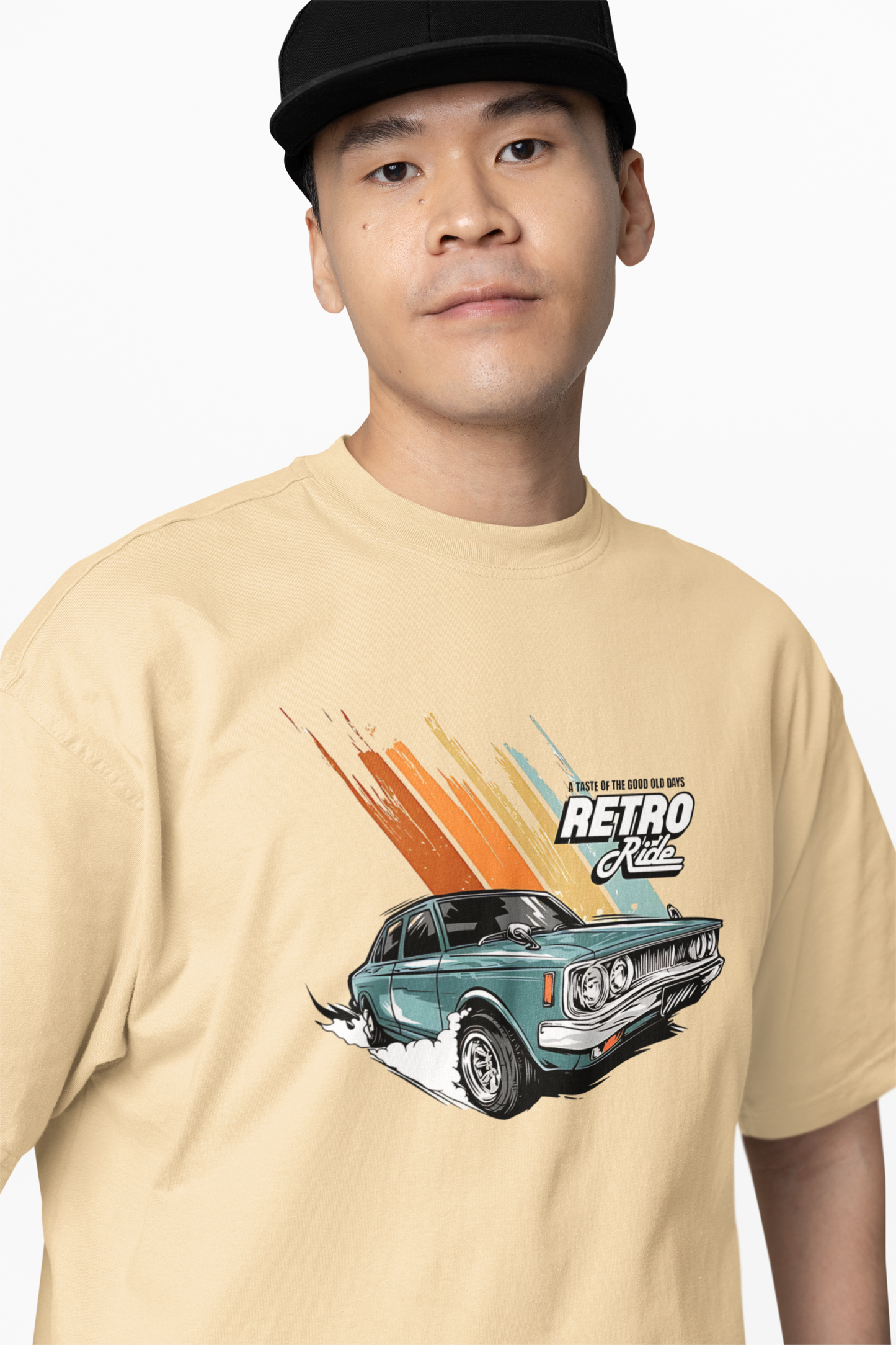 Retro Ride Oversized T-Shirt for Bold Streetwear Style