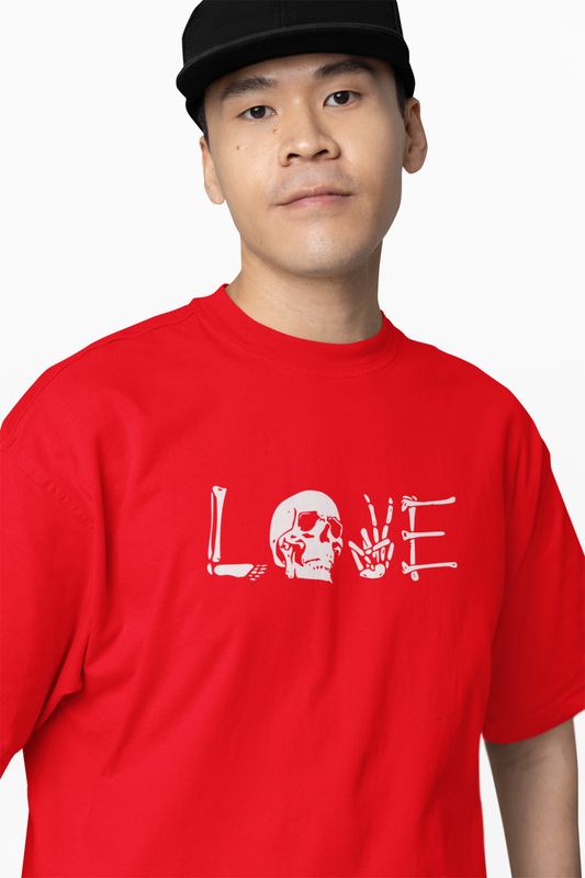 Skeleton Love Oversized T-Shirts