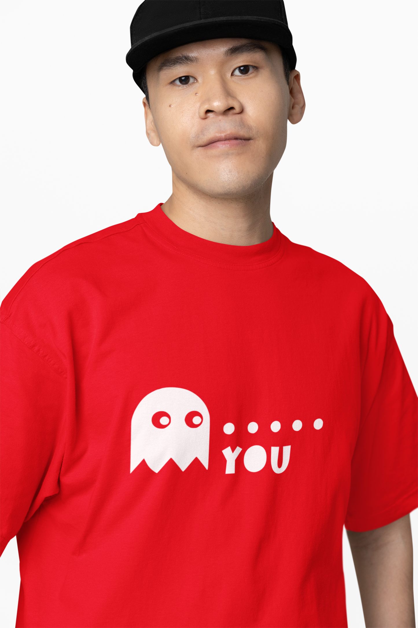 Ghost Graphic Oversized T-Shirts – Trendy Cartoon Style