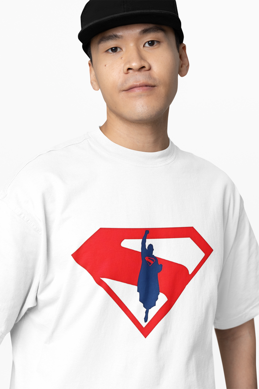 Superman Power Icon Oversized T-Shirt