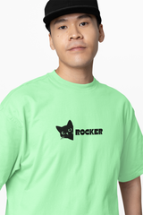 Rockstar Cat Oversized T-Shirt