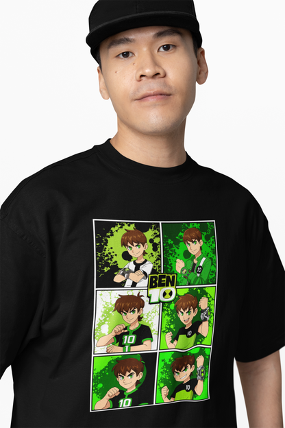 Ben 10 Series Oversized T-Shirts Cool Hero Cartoon Streetwear