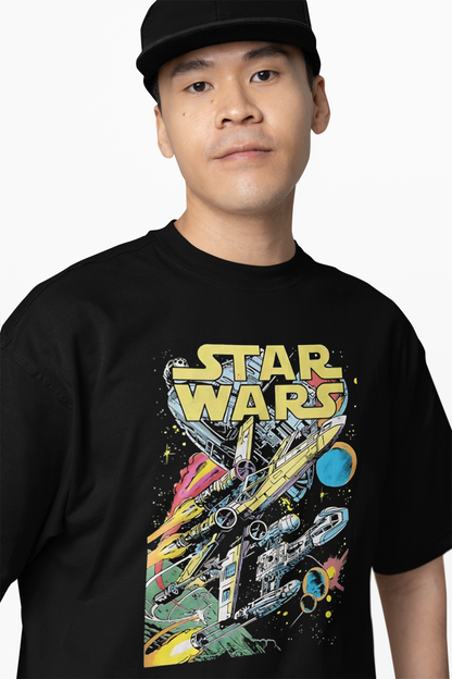 Star Wars Battle Oversized T-Shirts – Galactic Streetwear
