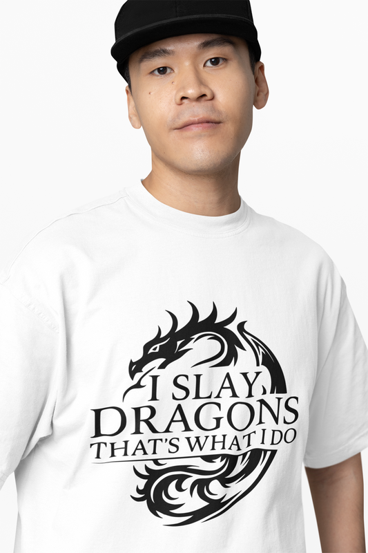 I Slay Dragon oversized T-Shirts