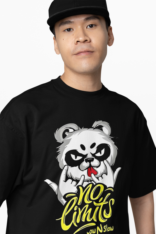 Panda No Limits Oversized T-Shirt Bold Streetwear