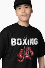 Boxing Red Gloves Oversized T-Shirts